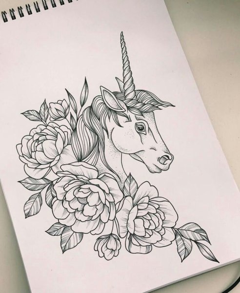 Единорог эскиз