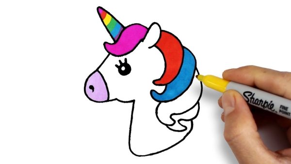 Рисунки для 3д ручки Единорог