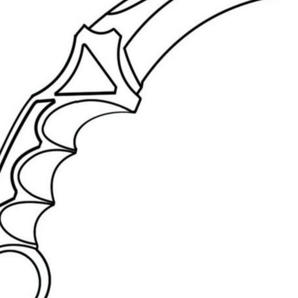 Нож керамбит из стандофф 2 раскраска