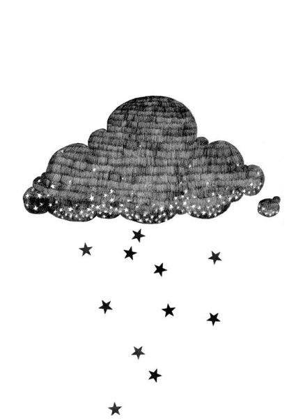 Облака чёрной ручкой