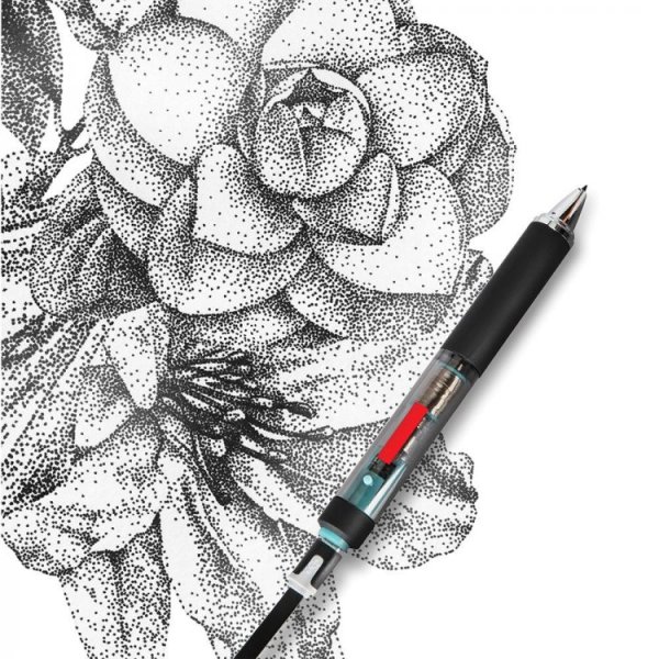 Точечное рисование гелевой ручкой