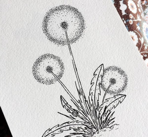 Стилизованный одуванчик