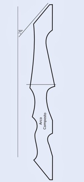 Чертеж рукояти разборного лука