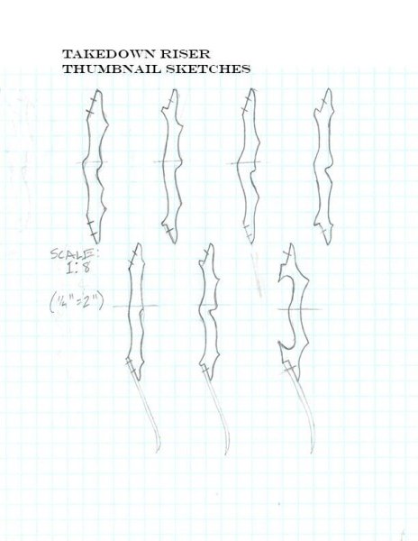 Рукоять для лука чертеж