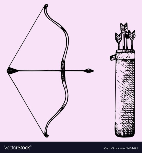 Лук рисовать оружие