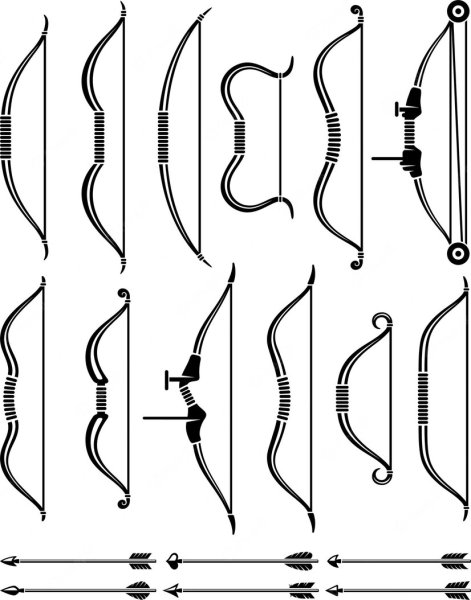 Лук оружие раскраска