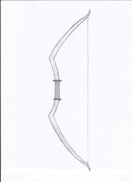 Лук и стрелы раскраска для детей