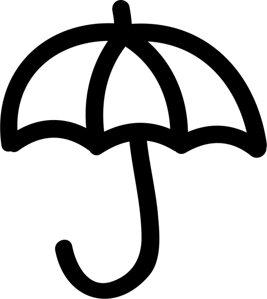 Зонтик трафарет для детей