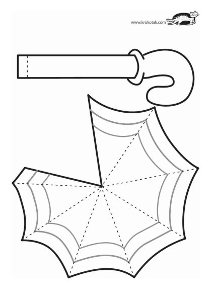 Рисование открытый зонтик для детей