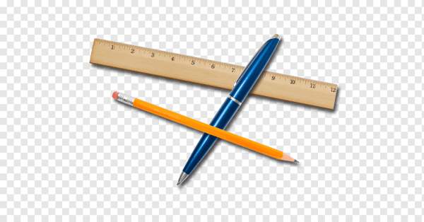 Ручка карандаш линейка