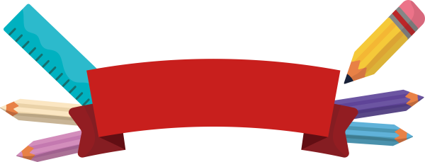 Линейка и карандаш на прозрачном фоне