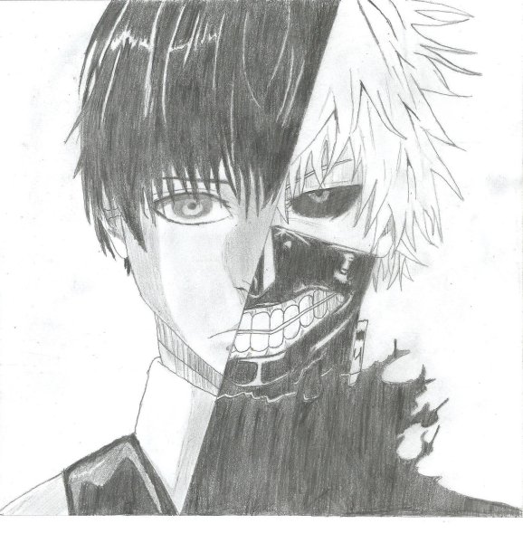 Канеки Кен фломастером