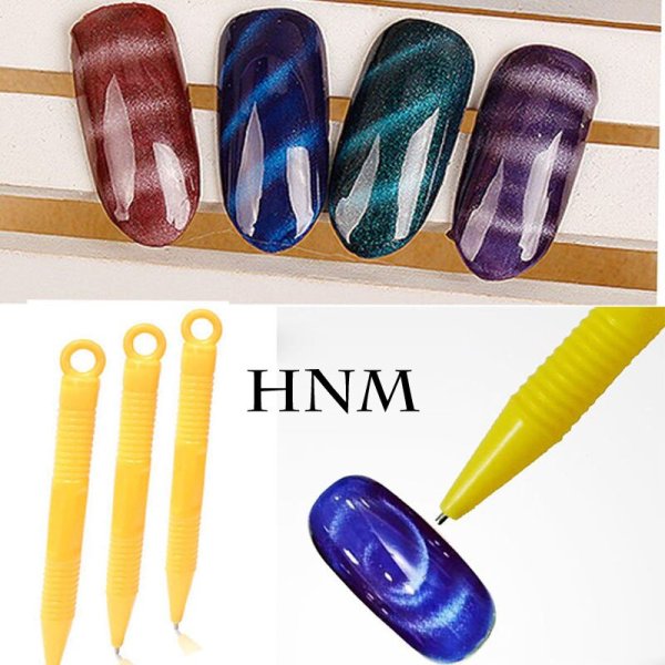 Гель лак магнитной ручкой