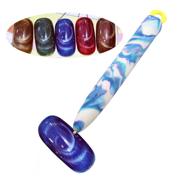 Магнитный гель лак кошачий глаз