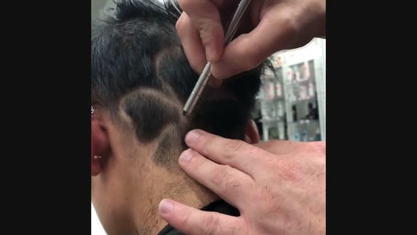 Рисунки бритвой на голове