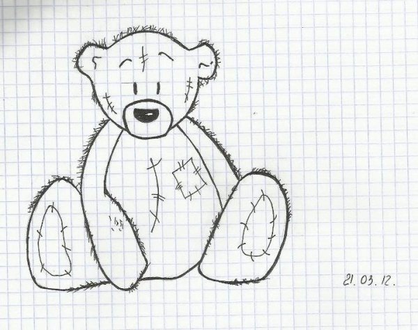 Картинки для срисовки мишки