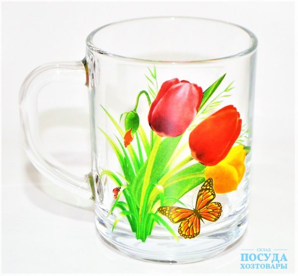 Кружка стеклянная