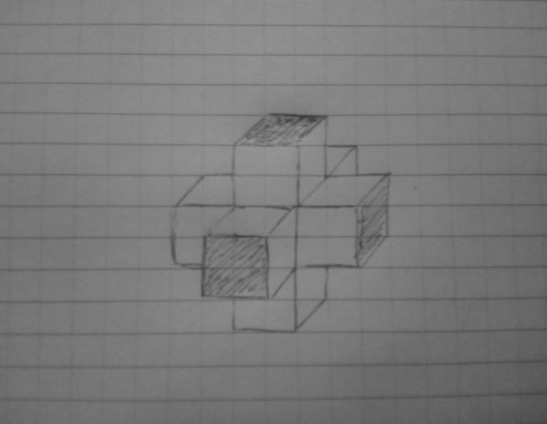 Кубики в тетради