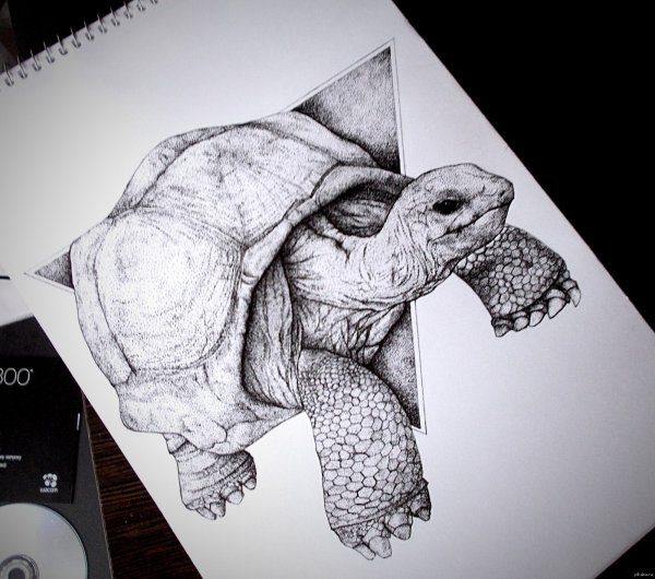 Дотворк рисунки на бумаге