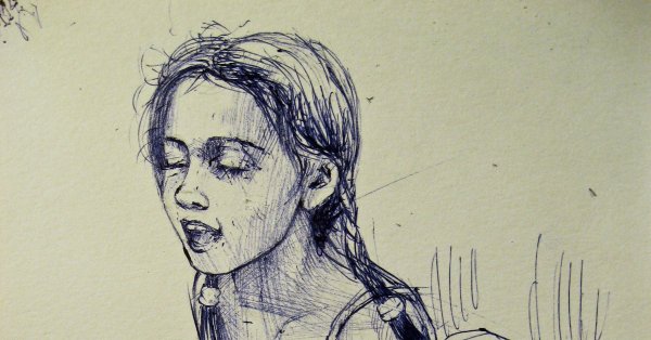 Наброски ручкой