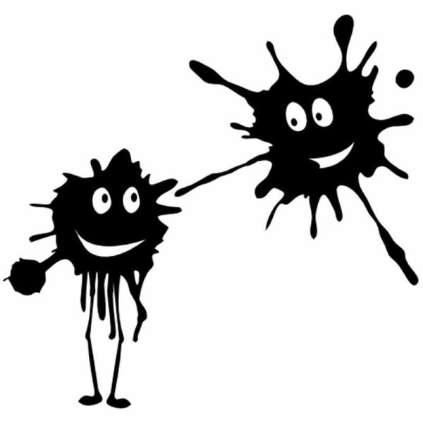 Клякса с глазами