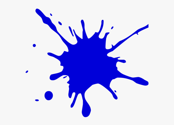 Клякса на прозрачном фоне