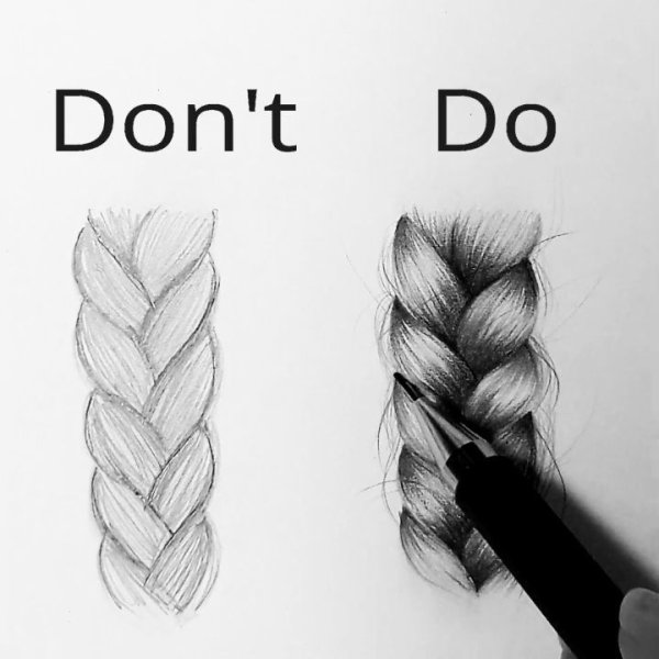 Косички для срисовки