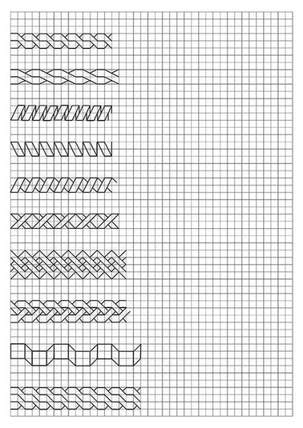 Косичка рисунок