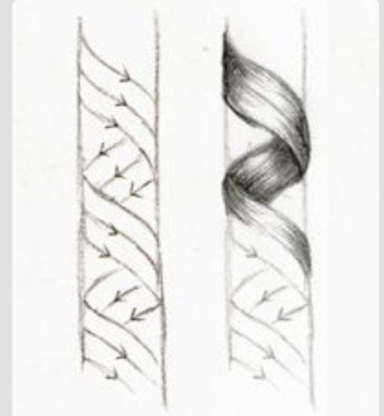 Нарисованная девочка с длинной косой