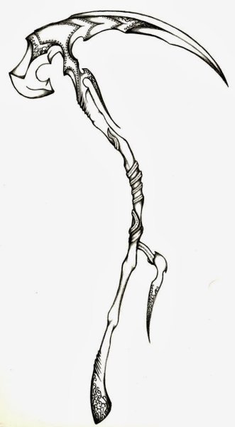 Коса на карандаше