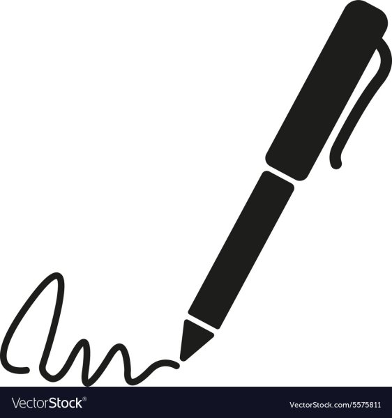 Ручка силуэт