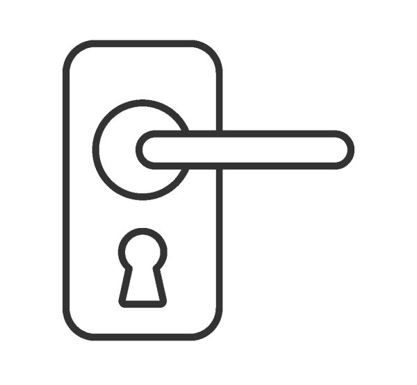 Замок дверной без фона