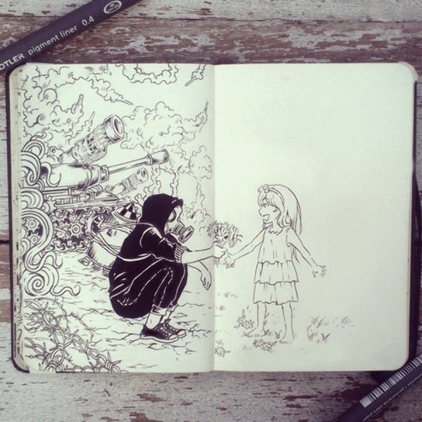 Рисунки для срисовки грустные