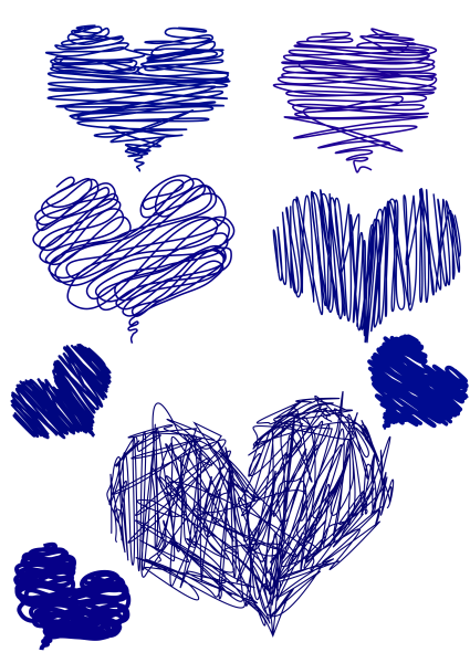 Сердечко нарисованное ручкой