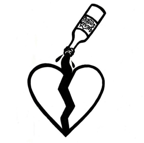 Сердце тату эскиз