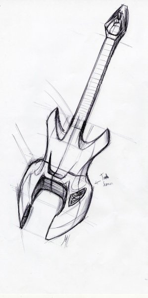 Электрогитара скетч
