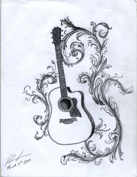 Гитара скетч