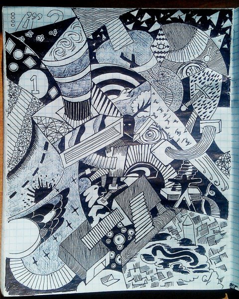 Декоративная графическая композиция