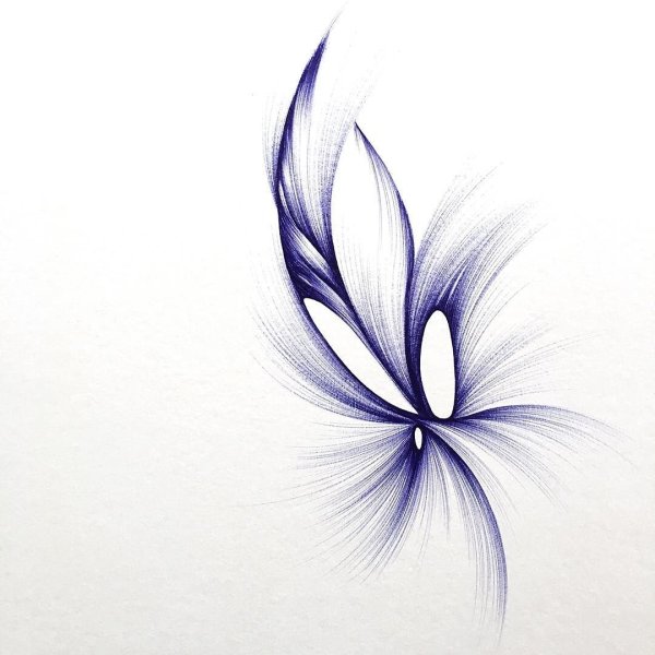 Абстракция ручкой