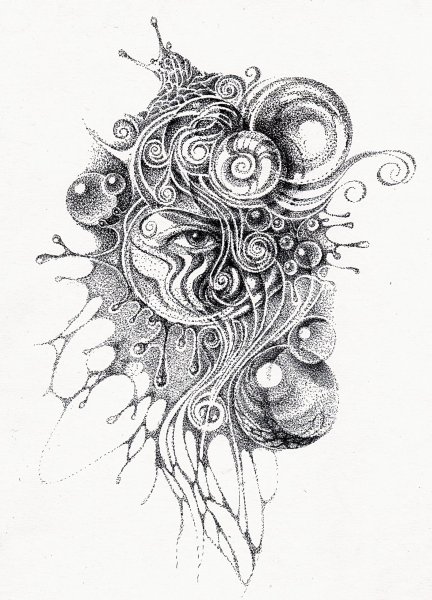 Рисование гелевой ручкой