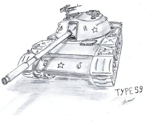 Несложные рисунки танков