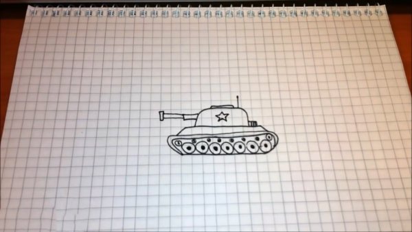 Рисунки танков карандашом