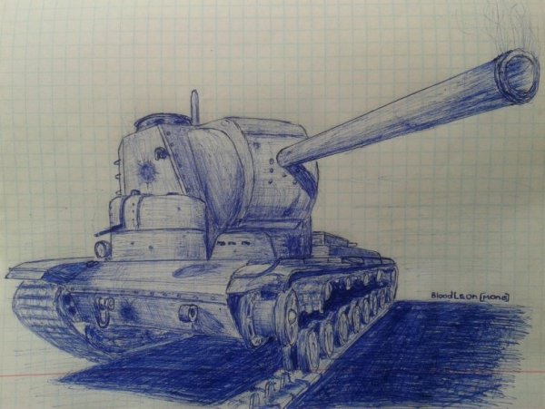 Красивый рисунок танка