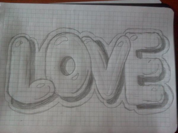 Лёгкие надписи карандашом