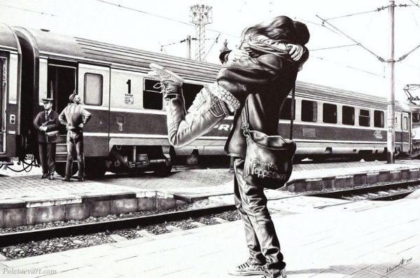 Уилл Смит рисунок ручкой