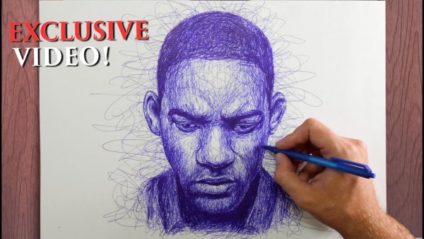 Рисование шариковой ручкой