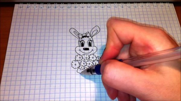 Кролик для срисовки