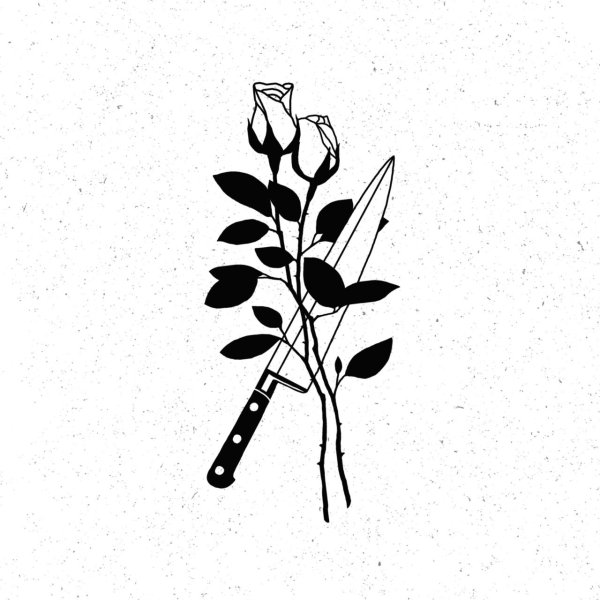 Тату эскизы черно белые веточки