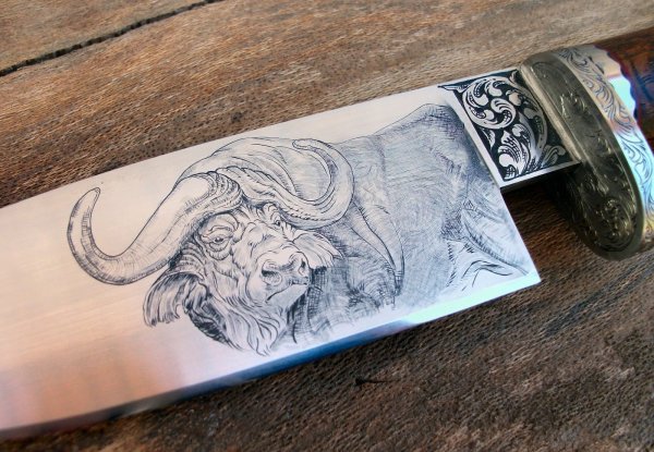 Орнамент на рукоять ножа