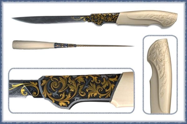 Рисунки на рукояти ножа из рога
